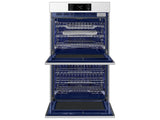 Bespoke 30" White Glass Double Wall Oven with AI Pro Cooking™ Camera
