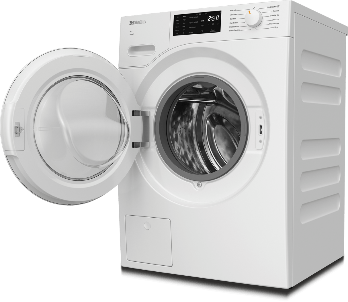 WXC280 WCS Steam - W1 front-loading washing machine: 8 kg  1600 rpm  Pre-Ironing  Miele@home  CapDosing  Honeycomb Drum