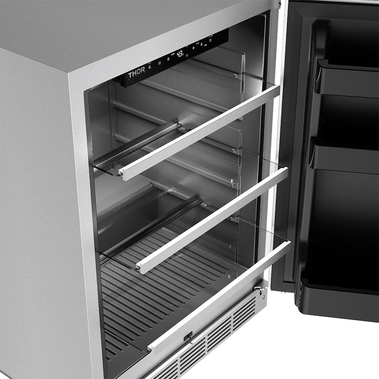 Gordon Ramsay Collection 24 Inch Outdoor Undercounter Beverage Cooler In Stainless Steel