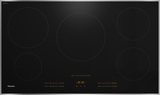 KM 7740 FR - 36-inch induction cooktop, operated with its own controls with 5 round cooking zones