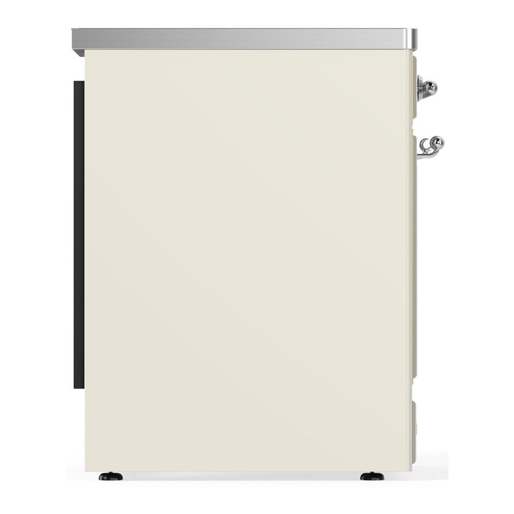 ILVE UMIB30NR3AWC Majestic III 30 inch Induction Range with 4 Elements, 4 cu. ft. Oven Capacity (Triple Glass Door, Antique White, Chrome)