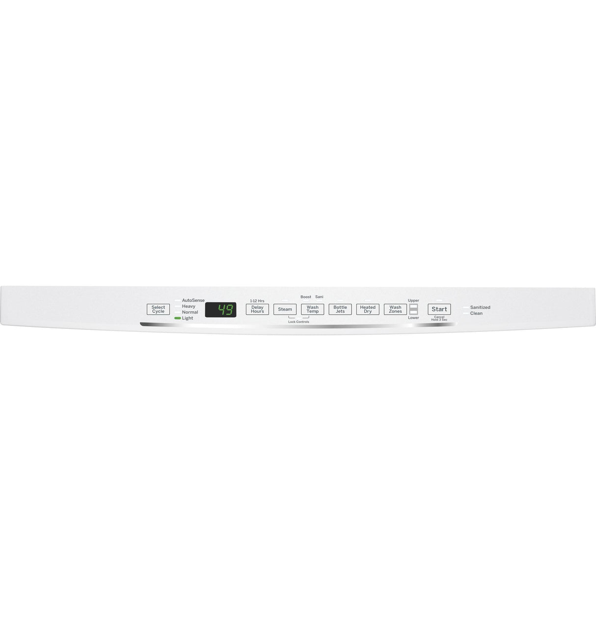 GE® Stainless Steel Interior Dishwasher with Hidden Controls