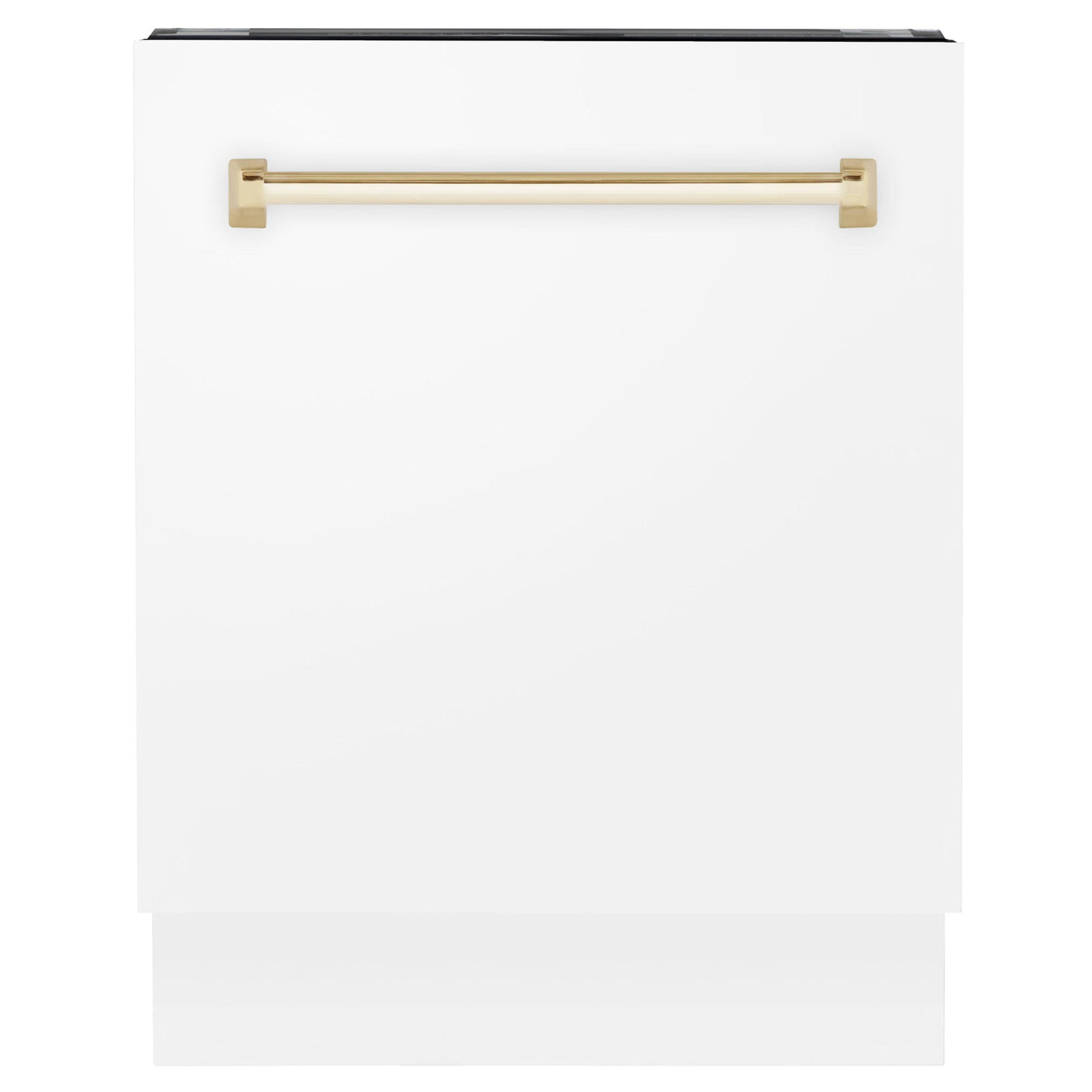 ZLINE Autograph Edition 24" 3rd Rack Top Control Tall Tub Dishwasher in White Matte with Accent Handle, 51dBa (DWVZ-WM-24) [Color: Matte Black]
