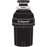 GE® 1 HP Continuous Feed Garbage Disposer Non-Corded