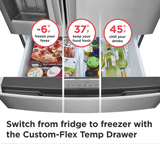 22 Cu. Ft. Counter-Depth 4-Door French Door Refrigerator