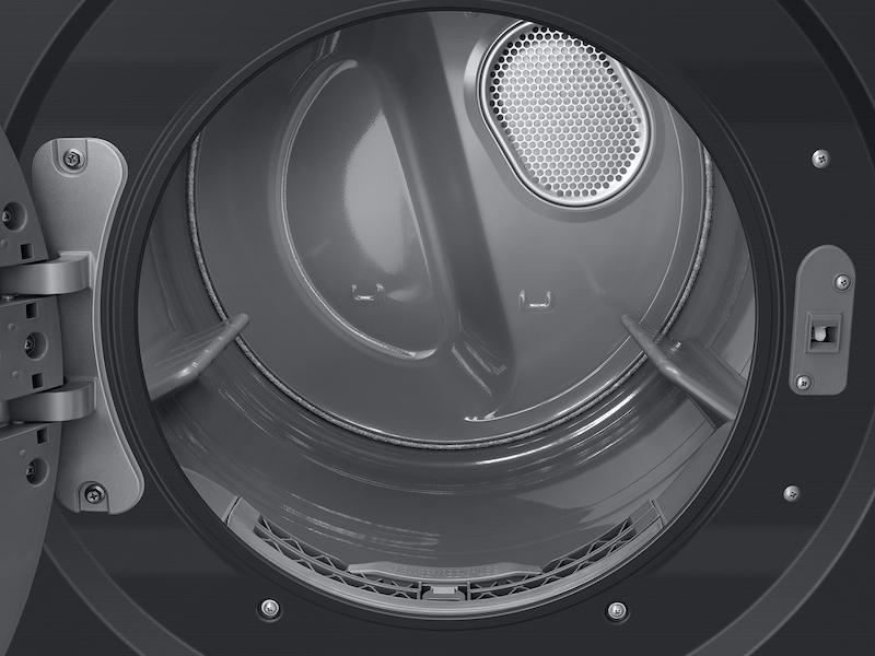 Bespoke AI Laundry Hub™ 4.6 cu. ft. Large Capacity Single Unit Washer with Flex Auto Dispense System and 7.6 cu. ft. Gas Dryer in Brushed Black