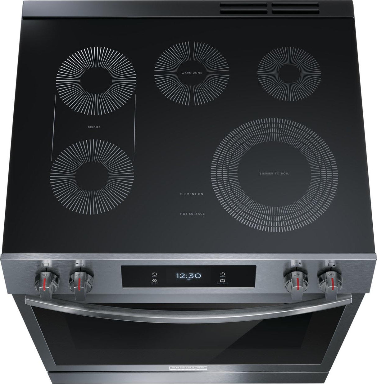 30" Front Control Electric Range with Total Convection