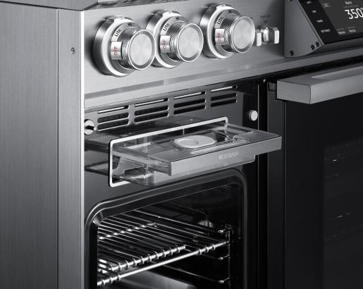 48" Pro Dual-Fuel Steam Range, Silver Stainless Steel, Natural Gas & Liquid Propane
