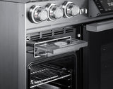 48" Pro Dual-Fuel Steam Range, Silver Stainless Steel, Natural Gas & Liquid Propane