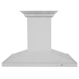 ZLINE Island Mount Range Hood in Stainless Steel with Built-in ZLINE CrownSound Bluetooth Speakers (GL2iCRN-BT)