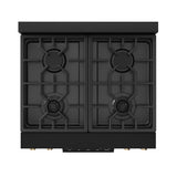 30 Inch Professional Liquid Propane With Precision Knob Control In Black/bronze