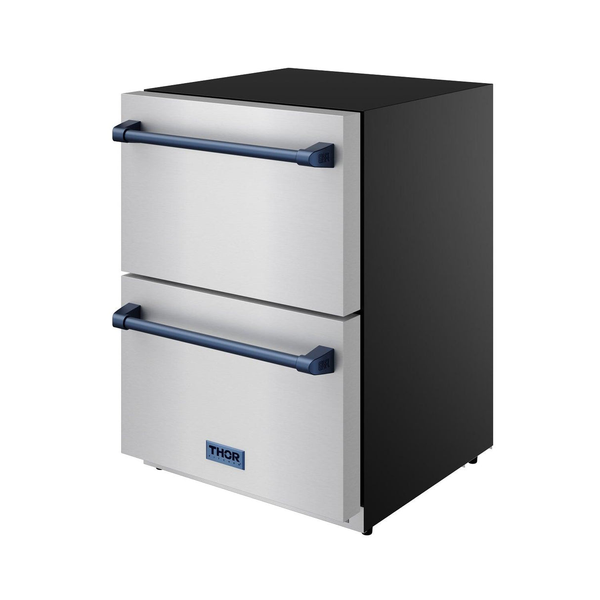 24 Inch Undercounter Built-in or Freestanding Drawer Refrigerator - Stainless Steel/blue  Gordon Ramsay Series