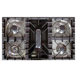 ILVE UPN90FDMPI Nostalgie I 36 inch Dual Fuel Range (Stainless Steel, Brass Trim) (Natural Gas)