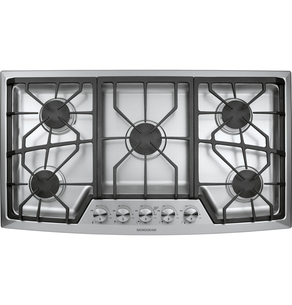 Monogram 36" Stainless Steel Gas Cooktop (Natural Gas)