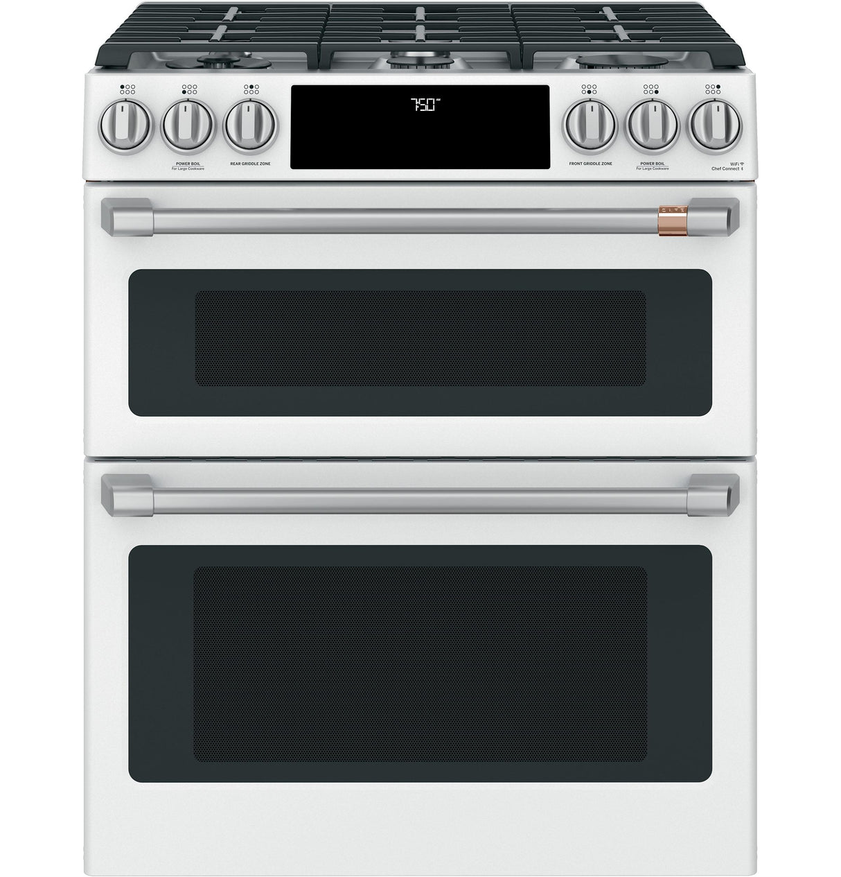 Café™ Front Control Gas Knobs and Handles - Brushed Stainless