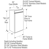 Monogram 36" Professional Built-In All Freezer