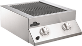 Built-in Flat Top Dual Side Burner Range Burners , Stainless Steel , Natural Gas