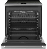 Café™ 30" Smart Slide-In, Front-Control, Radiant and Convection Range in Platinum Glass