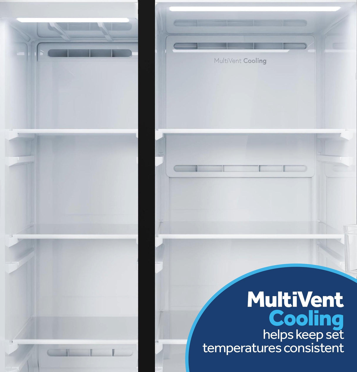 GE® 23.6 Cu. Ft. Counter-Depth Side-By-Side Refrigerator with Extra Tall Dispenser and In-Door Icemaker