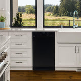 Danby 18" Wide Built-in Dishwasher in Black
