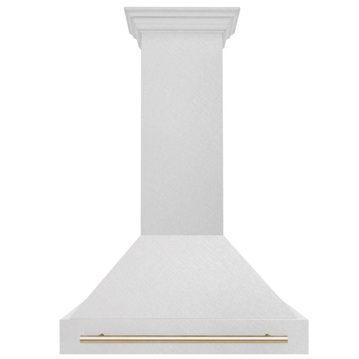 36 in. ZLINE Autograph Edition DuraSnow Stainless Steel Range Hood with Stainless Steel Shell and Colored Handle (8654SNZ-36) [Color: Gold]
