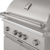 36-inch 4 Burners Built In Gas Grill On Cart With Sear/rear Infrared Burner & Rotisserie Natural Gas