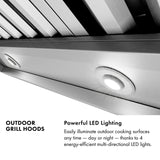 ZLINE 48 in. Wall Mount Outdoor Grill Hood (GOW1-48)