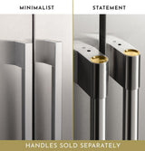 Monogram 30" Integrated Glass-Door Refrigerator for Single or Dual Installation