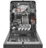 Café™ ENERGY STAR® Stainless Steel Interior Dishwasher with Sanitize and Ultra Wash & Dry in Platinum Glass