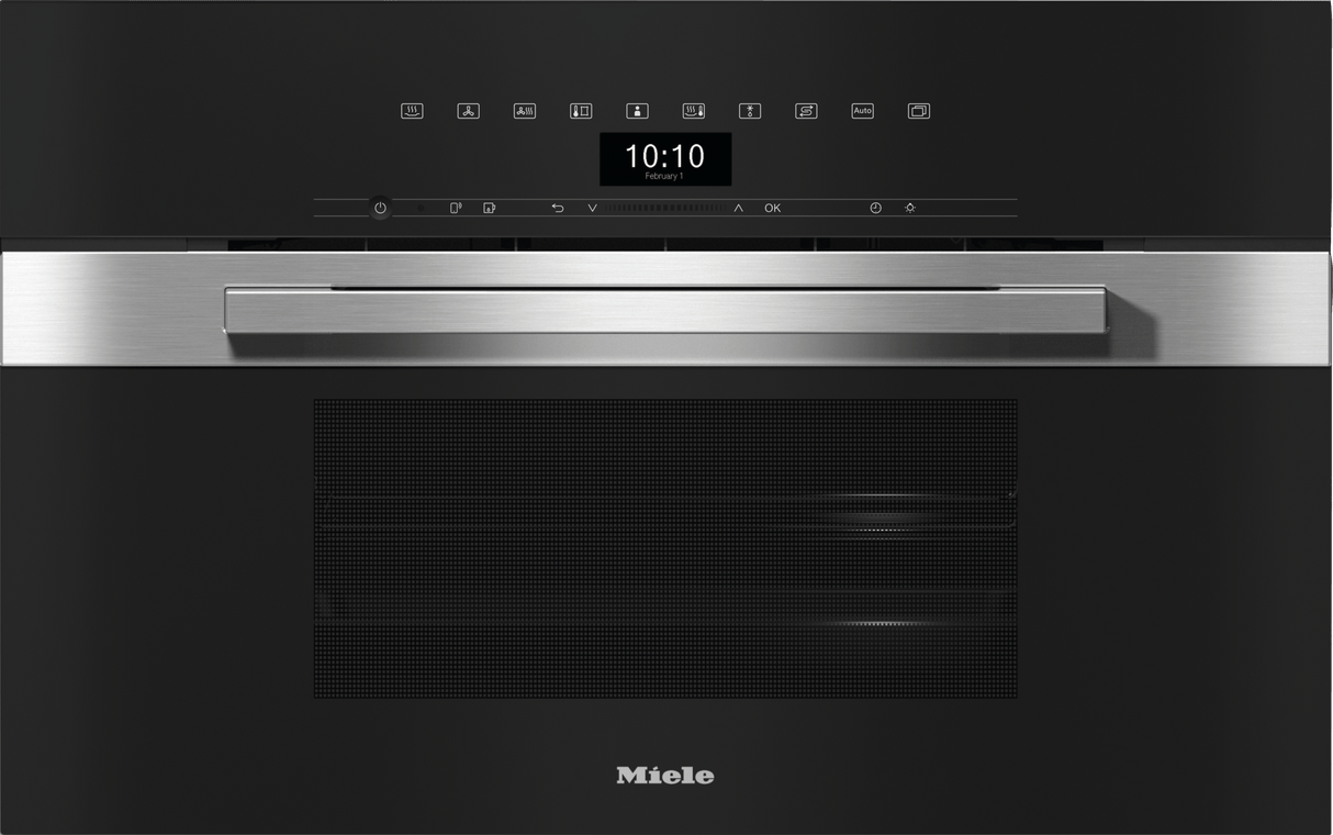 DGC 7470 Clean Touch Steel - 30" Compact Combi-Steam Oven XL for steam cooking, baking, roasting with networking + BrilliantLight.