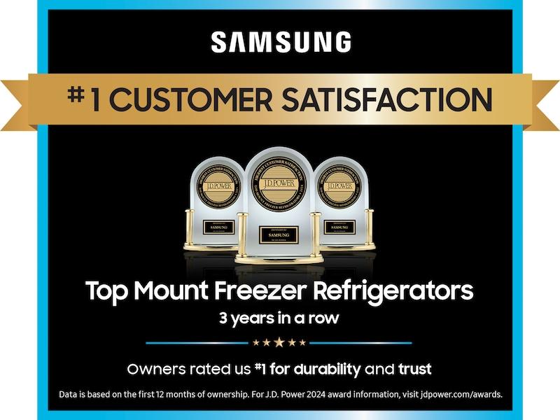 15.6 cu. ft. Top Freezer Refrigerator with All-Around Cooling in Stainless Steel