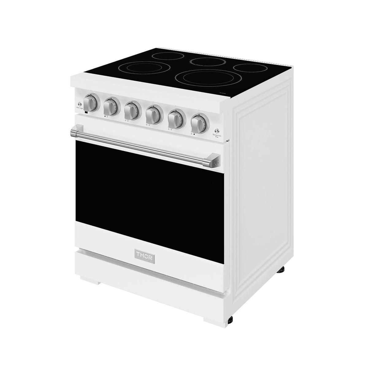 30 Inch Professional Electric Range With Precision Knob Control In White  Gordon Ramsay Series