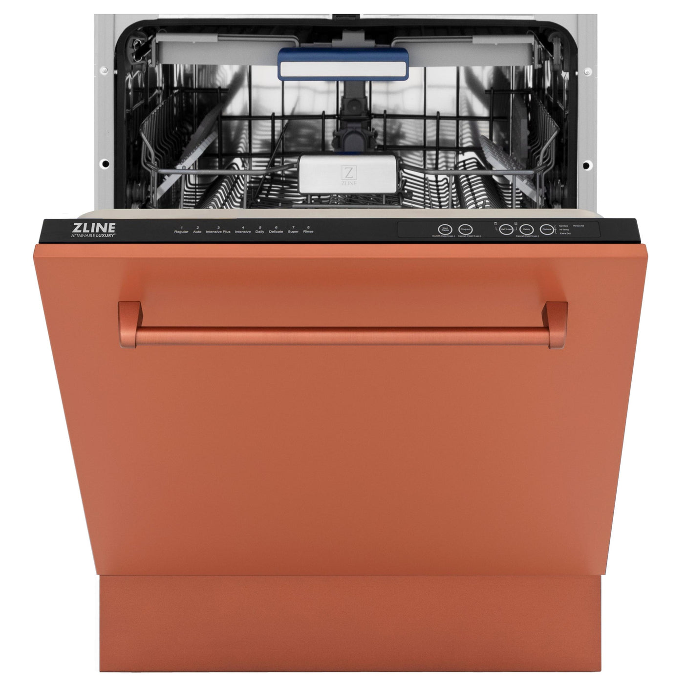 ZLINE 24" Tallac Series 3rd Rack Dishwasher with Traditional Handle, 51dBa (DWV-24) [Color: Copper]