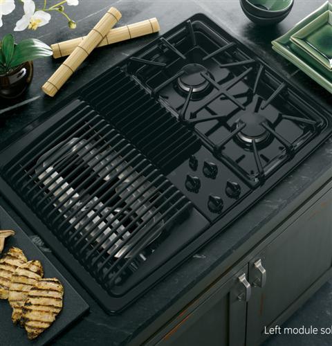 GE Profile™ Series Built-In Downdraft Gas Modular Cooktop