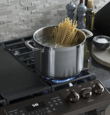 GE® 30" Slide-In Front-Control Convection Gas Range
