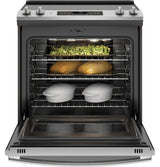 GE® 30" Slide-In Electric Convection Range