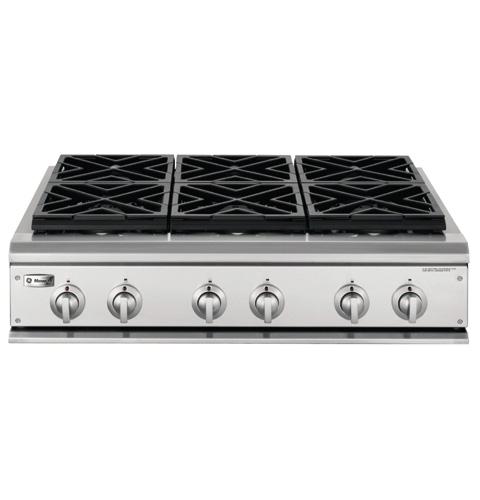 GE Monogram® 36" Professional Gas Cooktop with 6 Burners (Natural Gas)