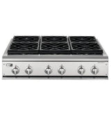GE Monogram® 36" Professional Gas Cooktop with 6 Burners (Natural Gas)