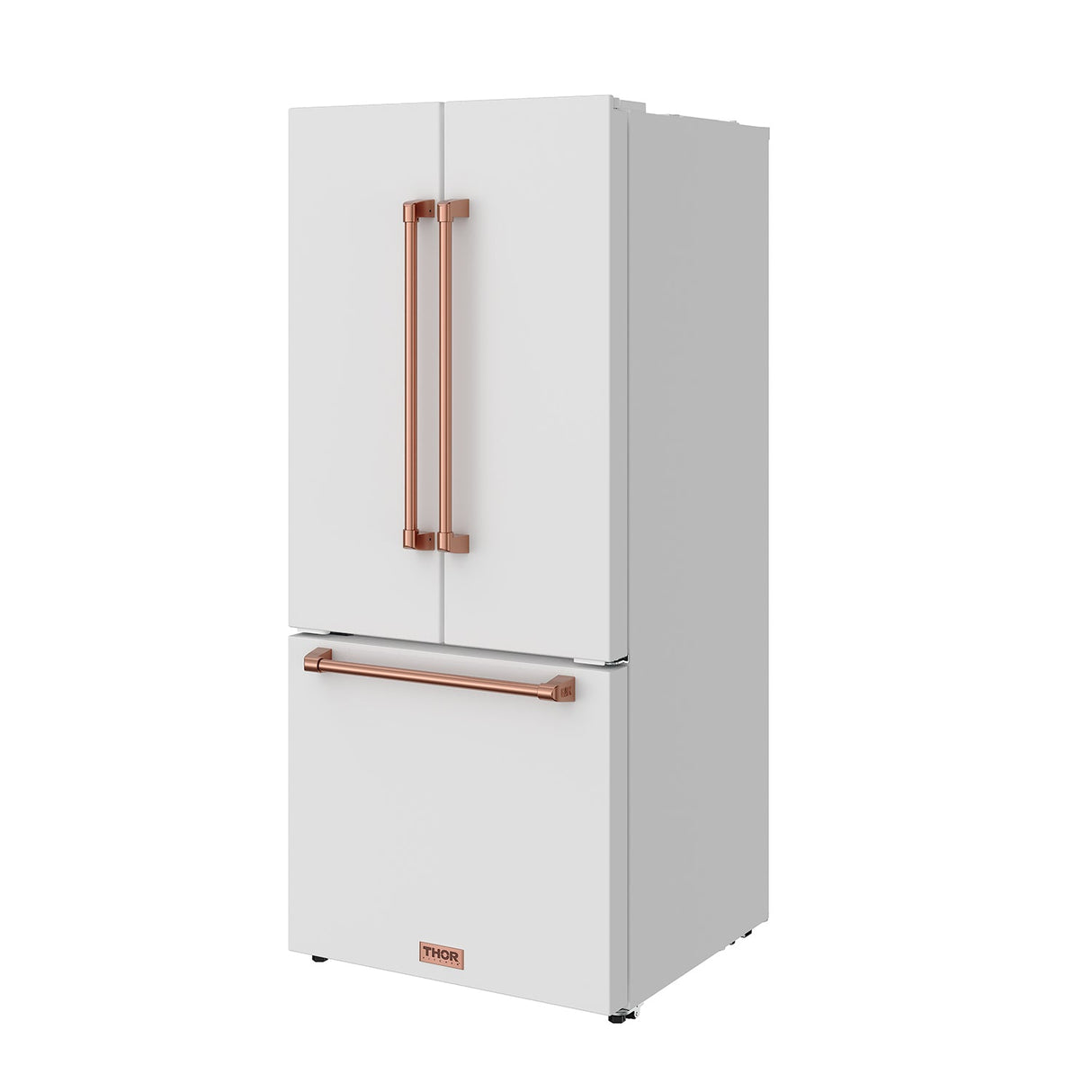 30 Inch French Door Counter Depth Refrigerator With Ice Maker - White/rose Gold  Gordon Ramsay Series