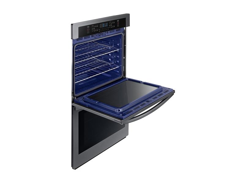 30" Double Wall Oven in Black Stainless Steel