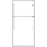 GE® 19.2 Cu. Ft. Top-Freezer Refrigerator
