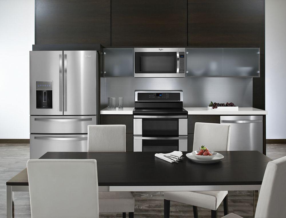 36-inch Wide 4-Door Refrigerator with More Flexible Storage