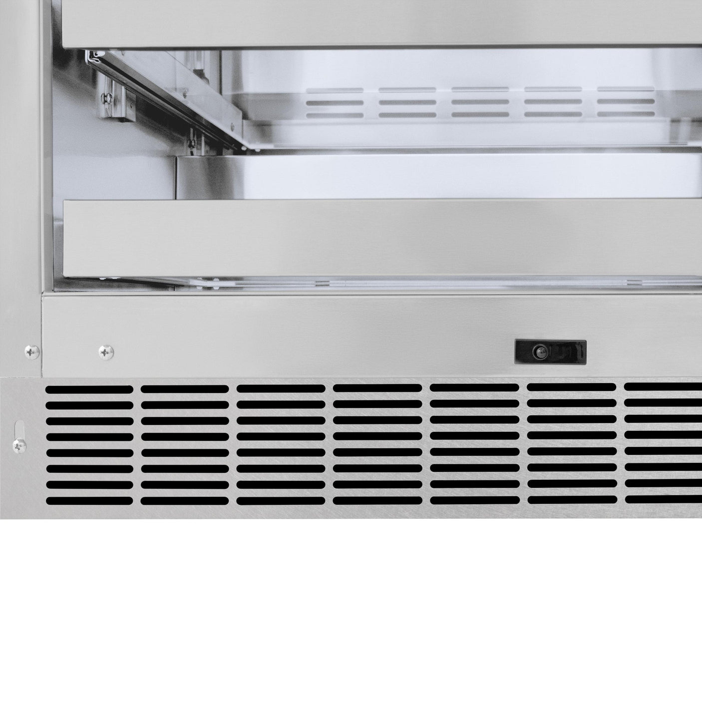 ZLINE 24 in. Touchstone Dual Zone 44 Bottle Wine Cooler With DuraSnow' Stainless Steel Glass Door (RWDO-SN-24)