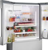 100 Series French Door Bottom Mount Refrigerator 36" Stainless steel (with anti-fingerprint), Total No Frost