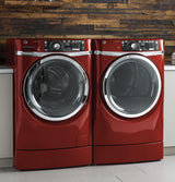 GE® 8.3 cu. ft. Capacity RightHeight™ Front Load Electric ENERGY STAR® Dryer with Steam