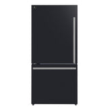 Forno Milano 2-Piece 62-Inch Freestanding Dual Bottom Freezer Refrigerator in Black - 34.4 cu.ft, Touch Control, Ice Maker