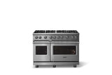 48"W. Sealed Burner Gas Range (Burner: 8b, Finish: Stainless Steel, Trim: Polished Chrome, Fuel: Natural Gas)