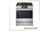 LG SIGNATURE 6.3 cu. ft. Smart Gas Slide-In Range with Dynamic ProBake Convection®, Air Fry, Air Sous Vide, Pizza mode and AI Gourmet Camera