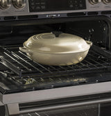 GE Cafe™ Series 30" Slide-In Front Control Gas Double Oven with Convection Range