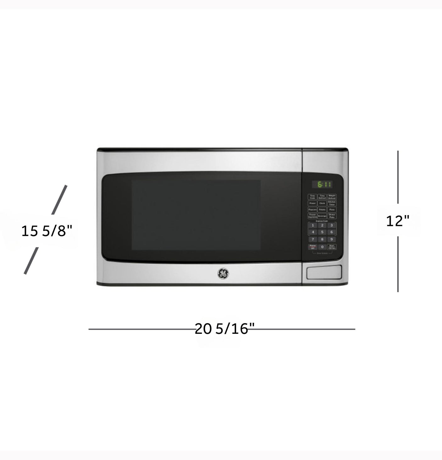 GE® 1.1 Cu. Ft. Capacity Countertop Microwave Oven